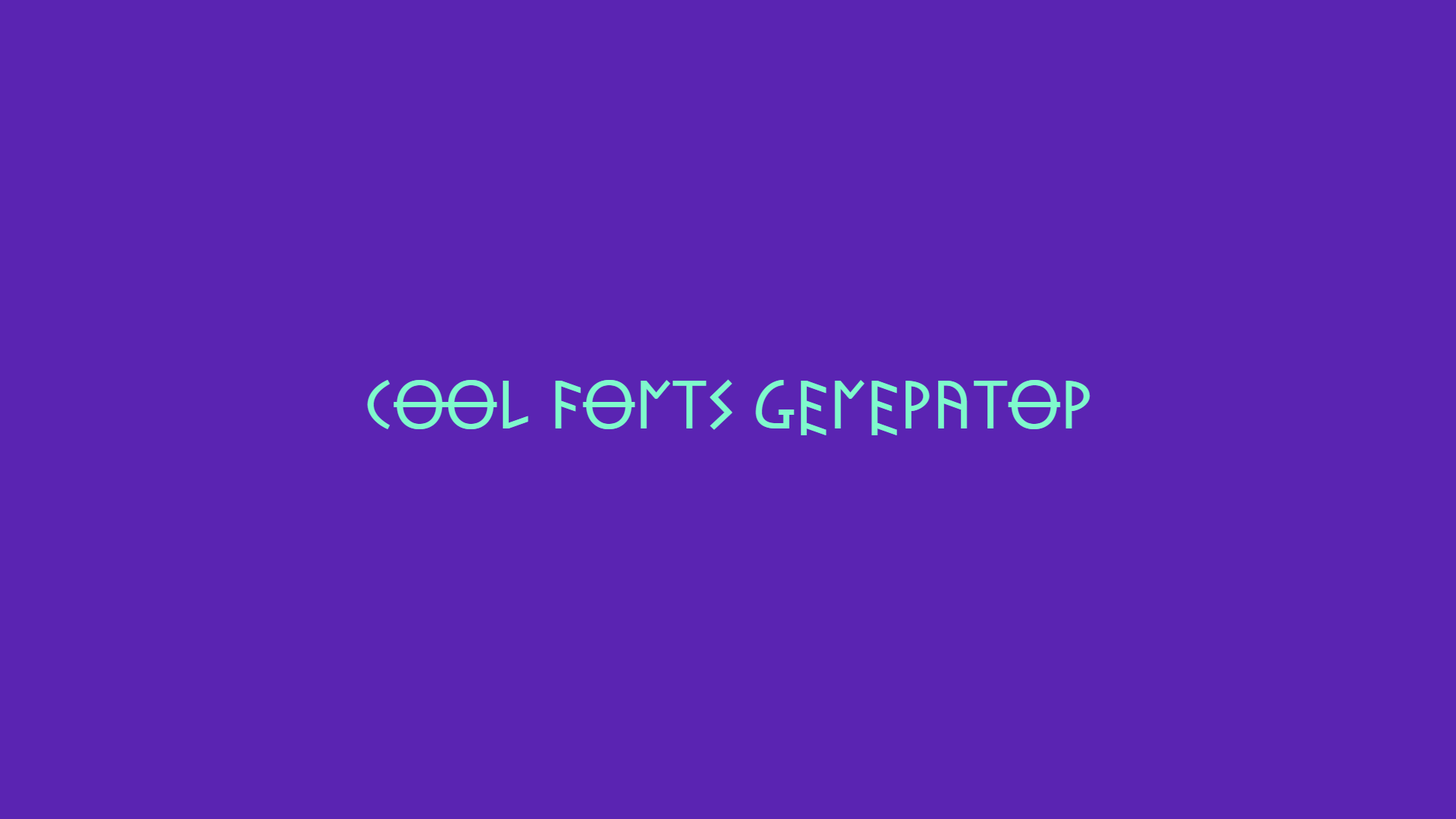 Cool Fonts Generator