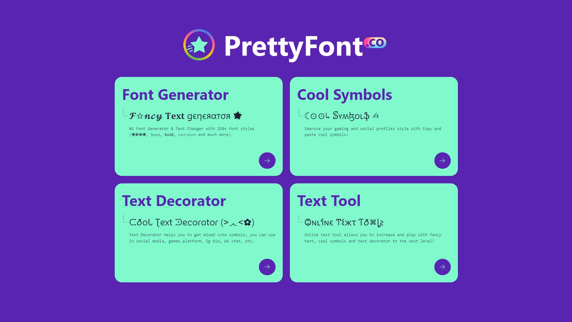 Pretty Fonts Generator