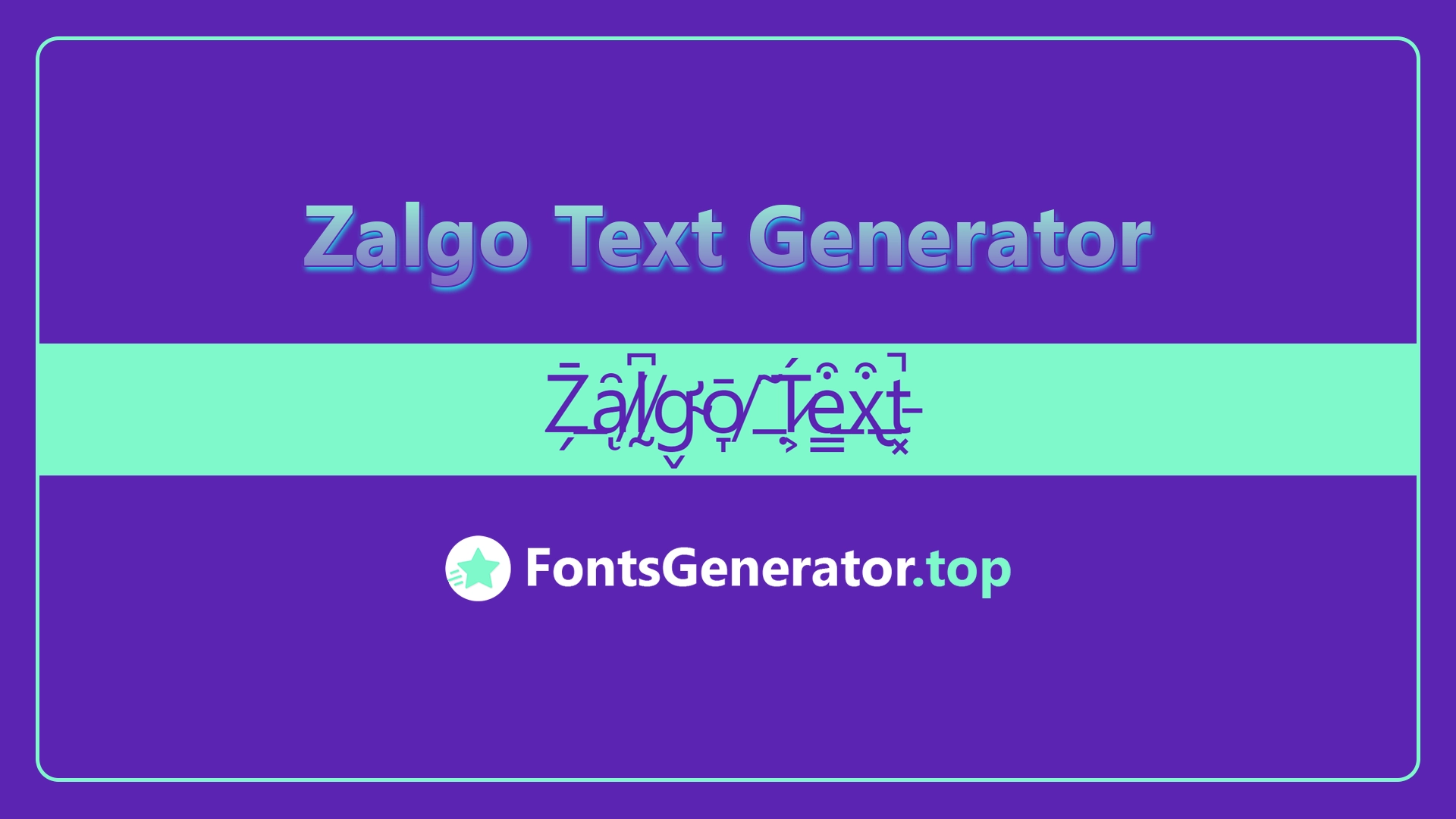 Zalgo Text Generator